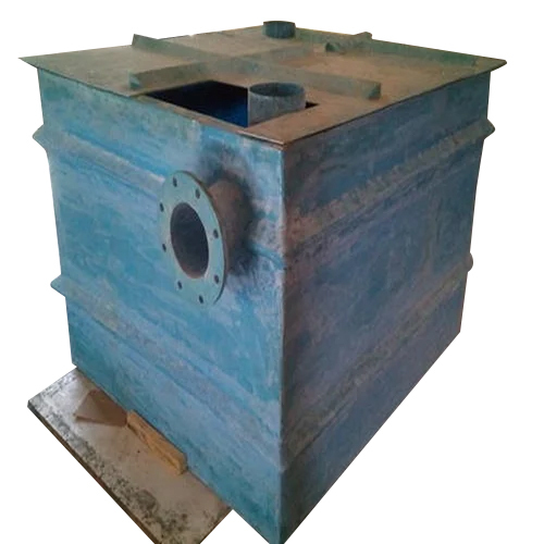 Square PP FRP Tank - High-Quality FRP Material, Different Sizes Available, Vibrant Blue Color, Efficient Square Shape for Industrial Use