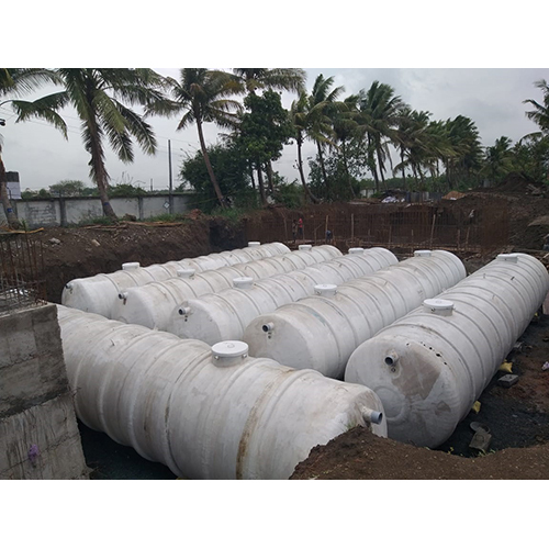 FRP Underground Storage Tanks - High-Quality FRP, Various Sizes, White Color, Round Shape | Durable, Corrosion-Resistant, Customizable for Industrial Applications