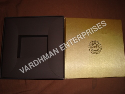 Designer Chocolate Box - Paper, 35cm Square Size, Yellow Color, 10-20 Inch Capacity - Special Occasion Gift