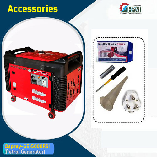 Petrol Generator 5 Kva Model Osprey Ge-5000rsi Recoil And Self Start