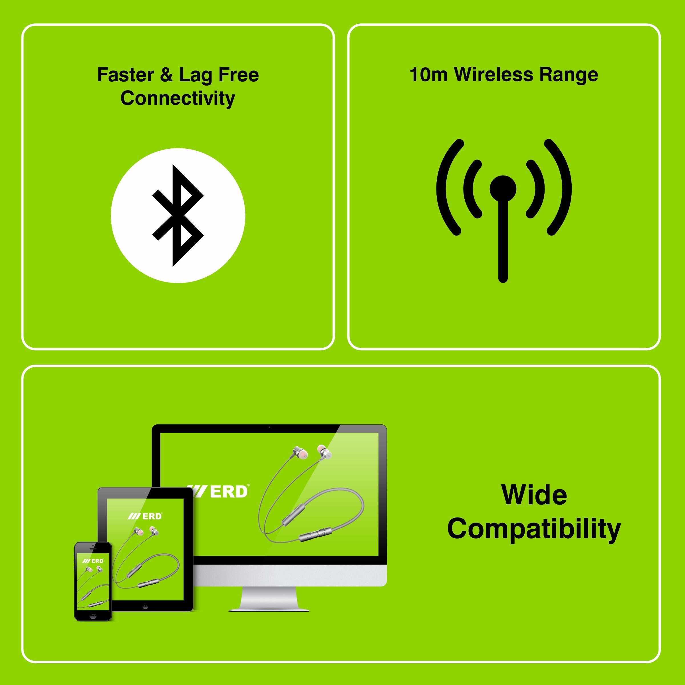 Wireless Earphone - Plastic Body, Bluetooth V 5.0 | 18 Hours Playtime, Voice Assistant Enabled, Usb-c Charging, Multiple Color Options