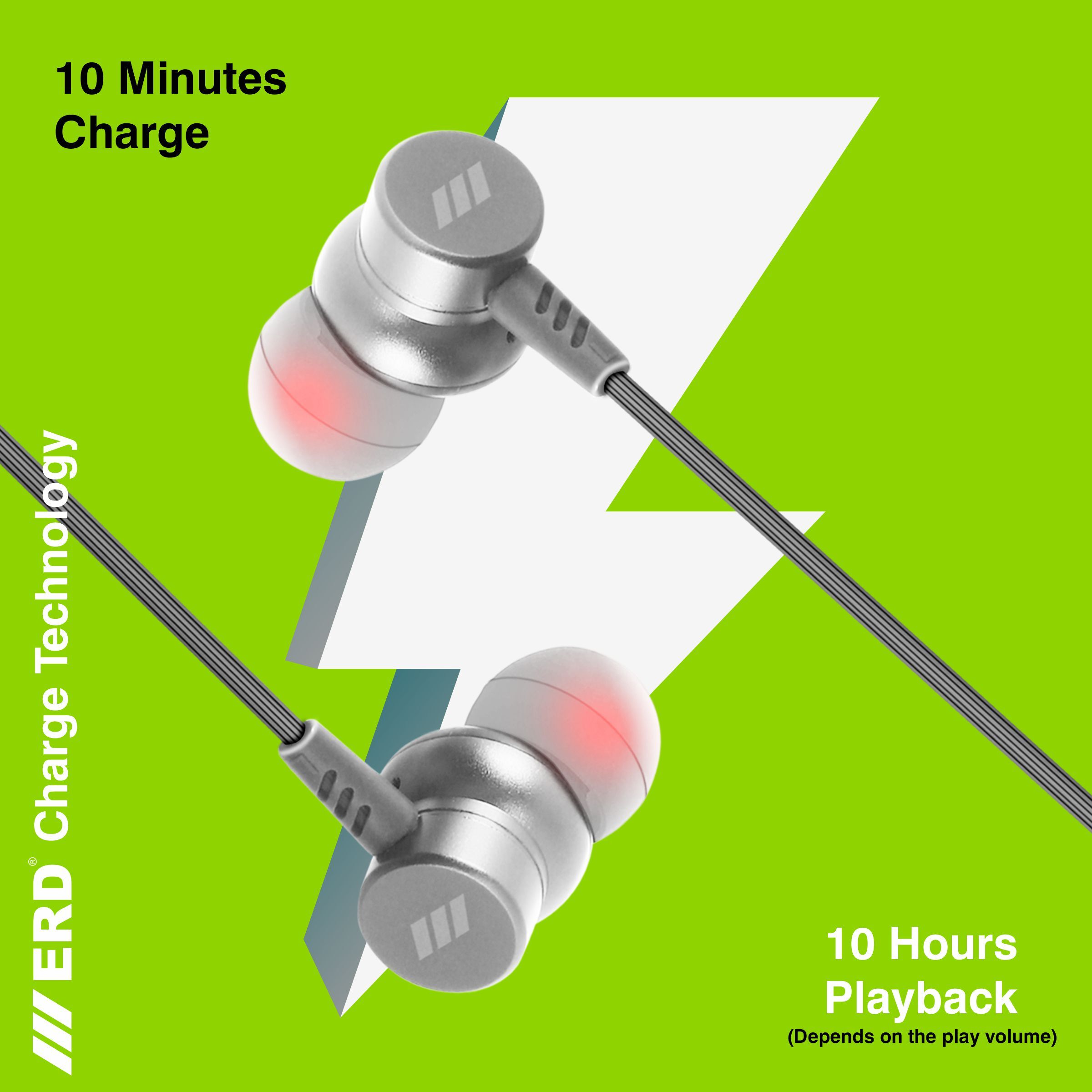 Wireless Earphone - Plastic Body, Bluetooth V 5.0 | 18 Hours Playtime, Voice Assistant Enabled, Usb-c Charging, Multiple Color Options