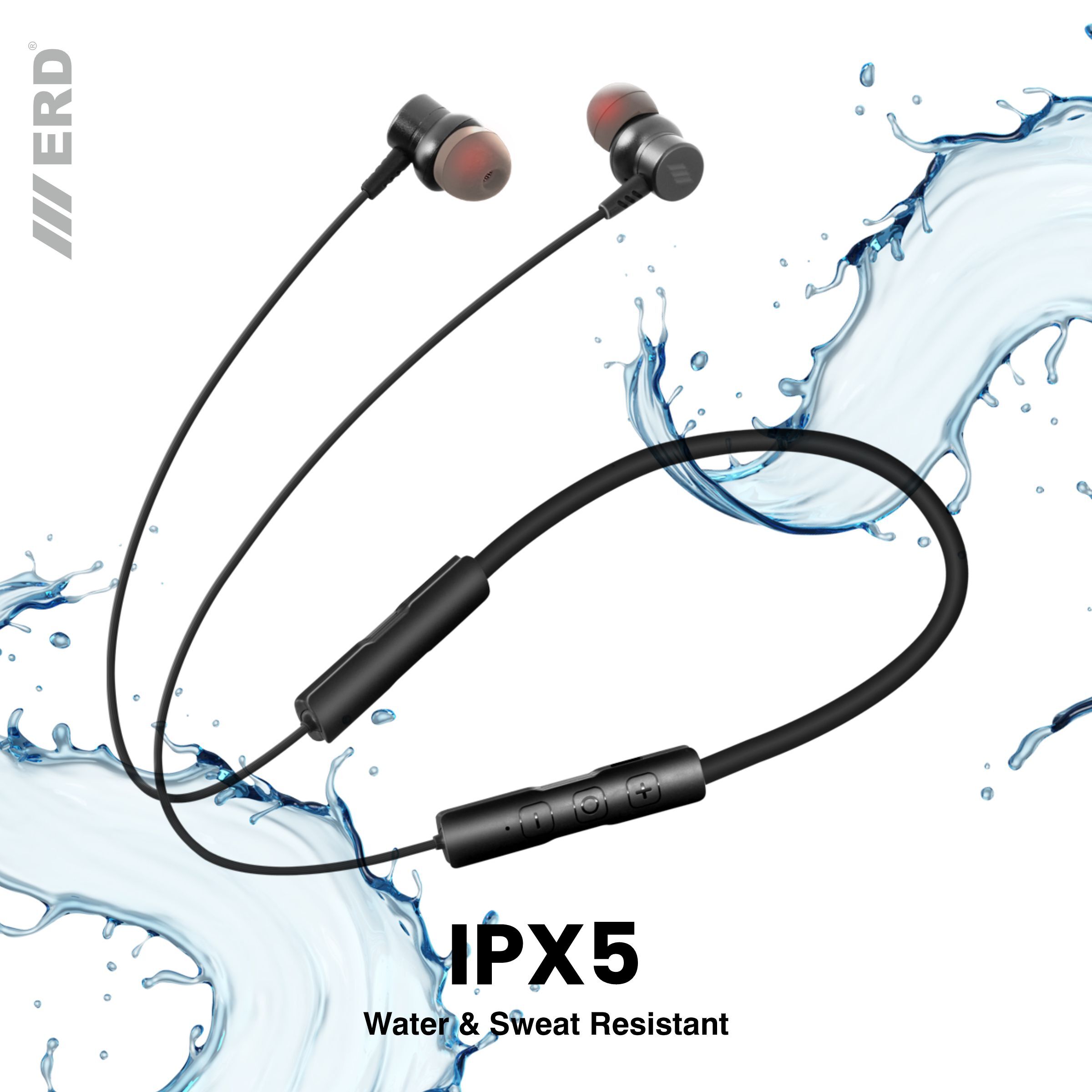 Erd We-21 Pro Wireless Earphone (Jet Black) Battery Backup: 18 Hours