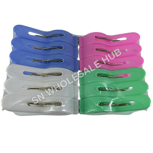 Sonet Cloth Clips - PVC Material, Normal Size, Multi Pairs, Assorted Colors | Durable Design, Damage-Free Grip, Warranty Included