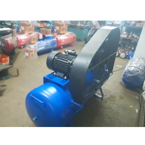 Two Stage Reciprocating Air Compressor - Stainless Steel, Electric Power Source | New, Lubricated, Mute, Industrial Usage