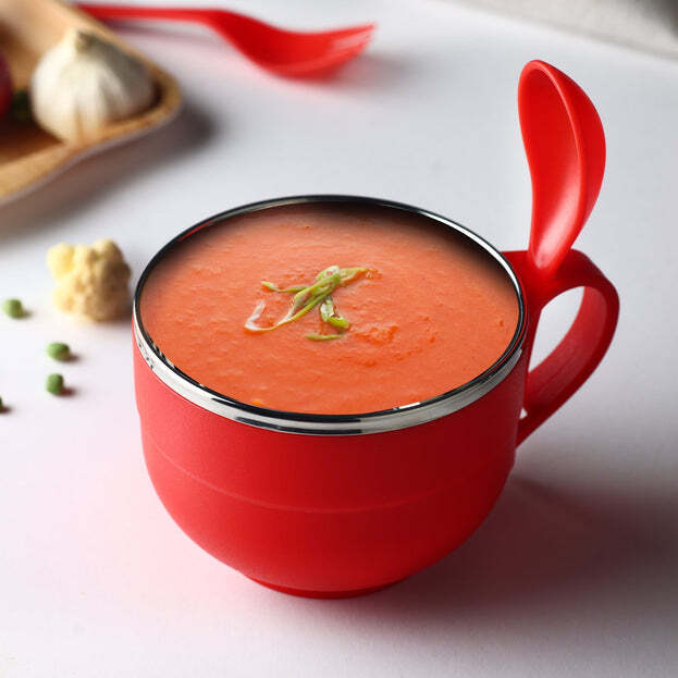 Noodles And Soup Bowl With Spoon And Fork Handle Spoon Holder Stainless Steel Bowl And Spoon Set