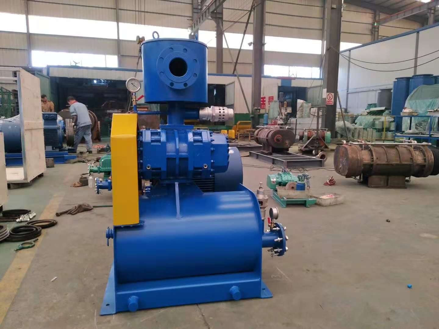 Hg Vacuum Pneumatic Pump - Steel Material, Electric Powered At 380v | High Vacuum Pressure, Air Cooled, Low Vibration And Noise Level, Long Service Life Over 10 Years