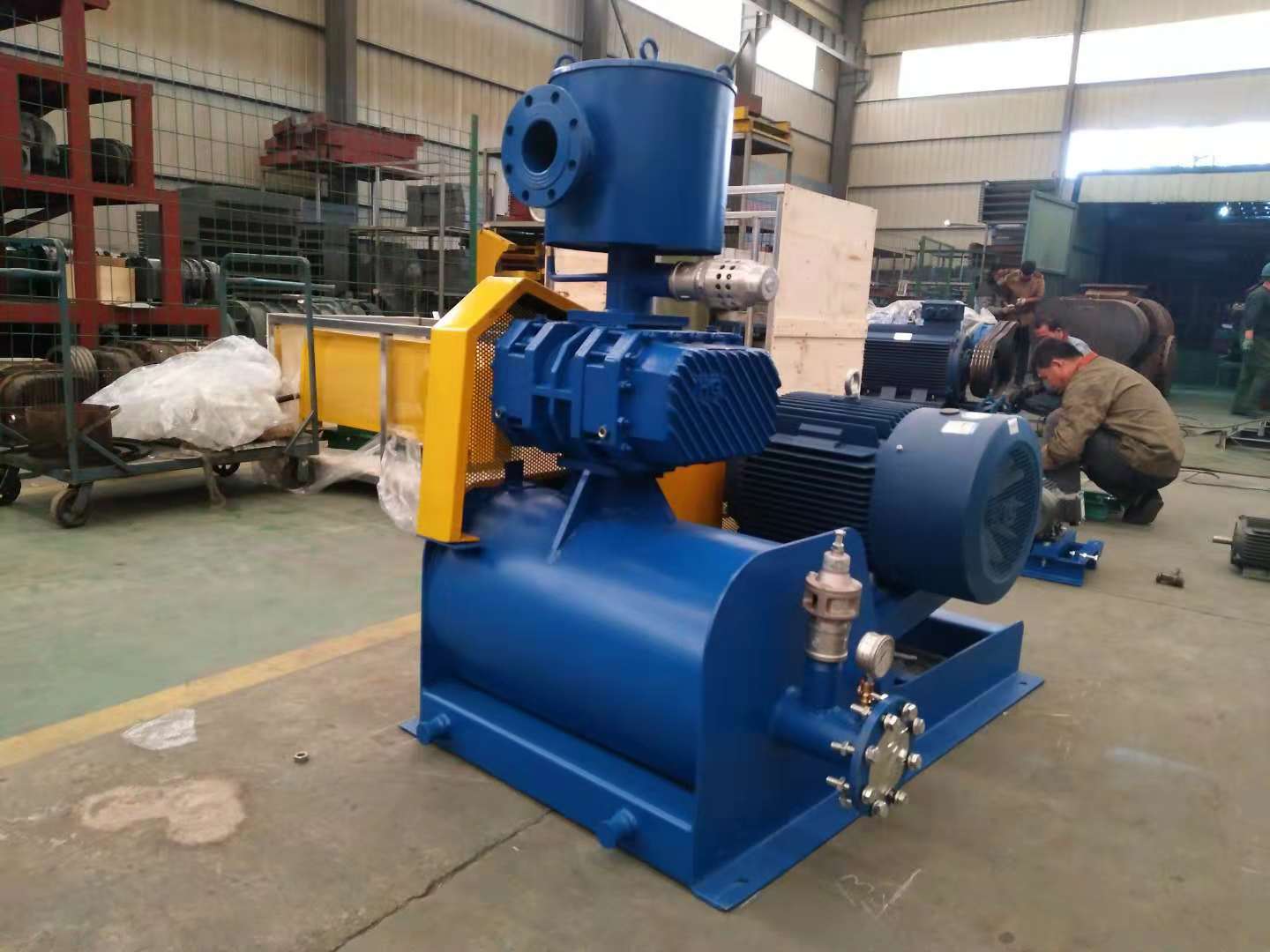 Hg Vacuum Pneumatic Pump - Steel Material, Electric Powered At 380v | High Vacuum Pressure, Air Cooled, Low Vibration And Noise Level, Long Service Life Over 10 Years