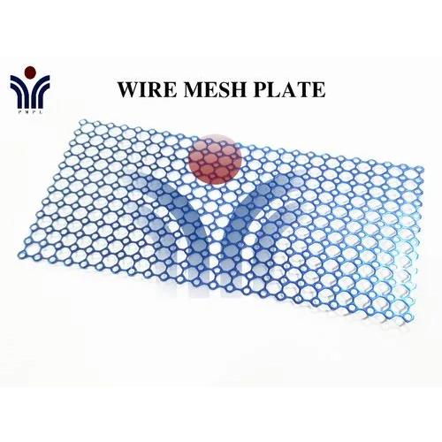 Blue Wire Mesh Plate