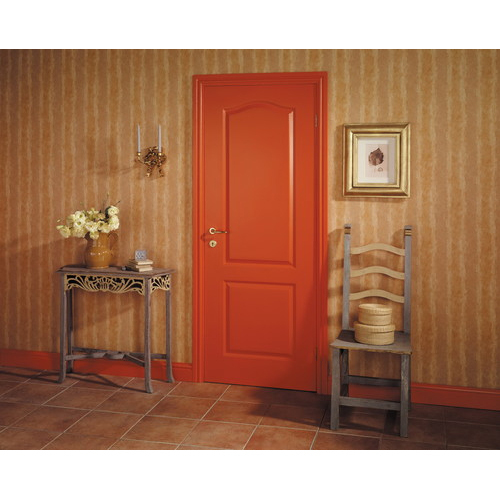 मेसोनाइट 2 पैनल आर्क टॉप चिकने दरवाजे