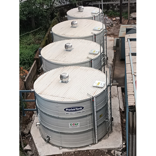Bolted Tanks - Customized Size, Off White Color | Industrial Application, New Condition