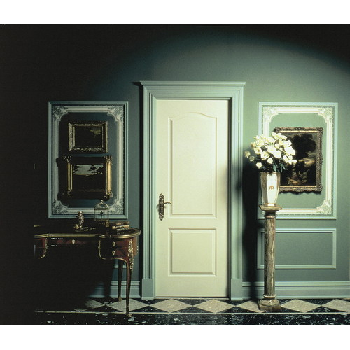 मेसोनाइट 2 पैनल आर्क टॉप चिकने दरवाजे