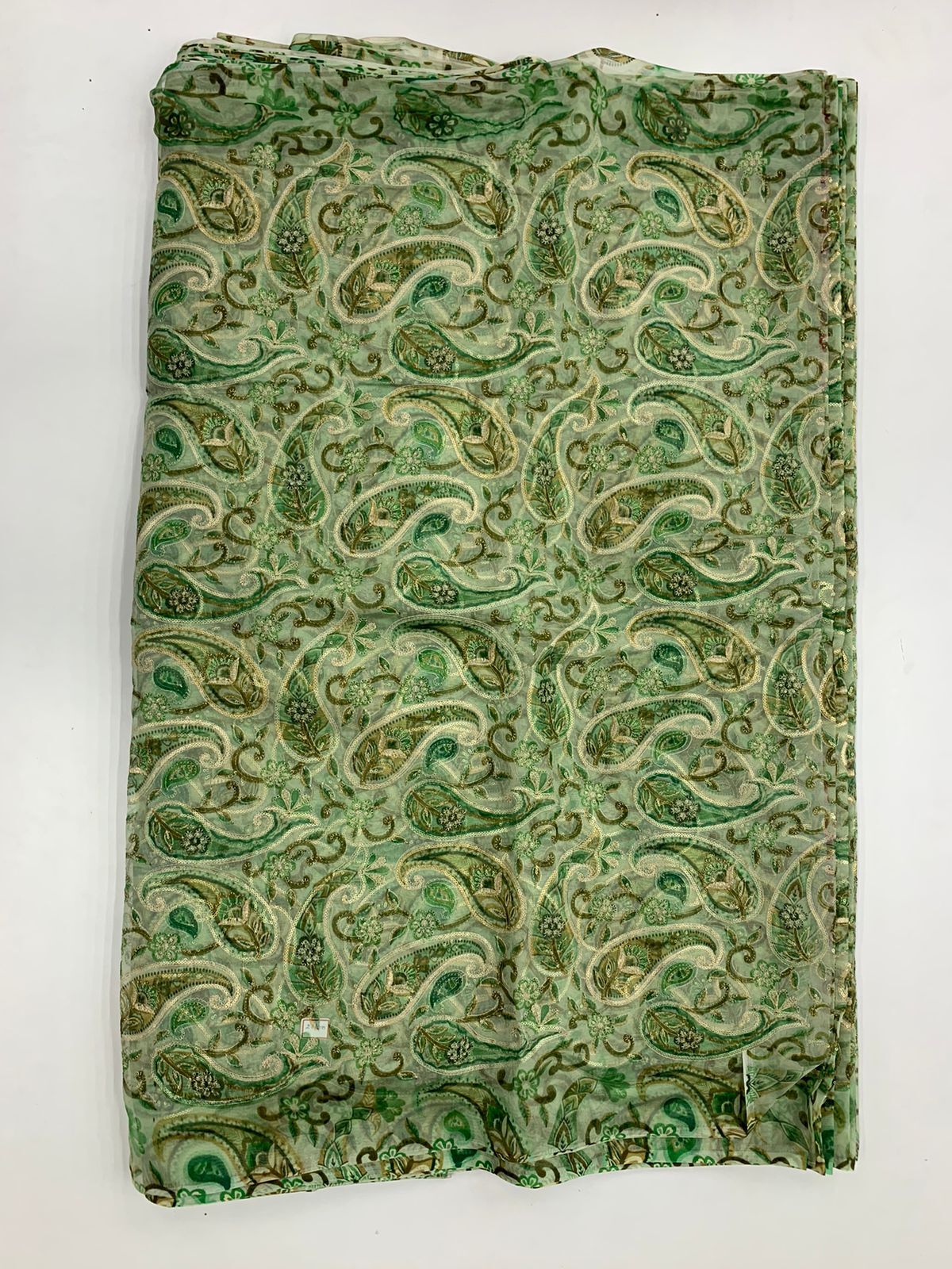 Georgette Multicolor Fabric - Silk Blend, 58 Inches Wide | Waterproof, All Season Use, Washed Finish, Crinkly Texture For Dresses And Trimmings