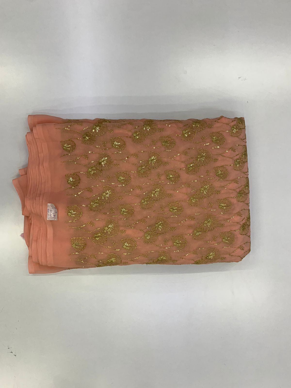 Georgette Multicolor Fabric - Georgette Material, Washable Technique, Vibrant Multicolor Design | Ethnic Indian Style, Dry Cleanable, Waterproof