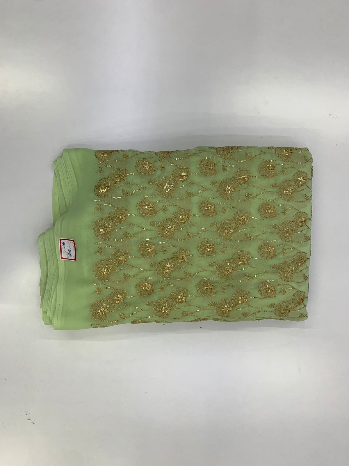 Georgette Multicolor Fabric - Georgette Material, Washable Technique, Vibrant Multicolor Design | Ethnic Indian Style, Dry Cleanable, Waterproof