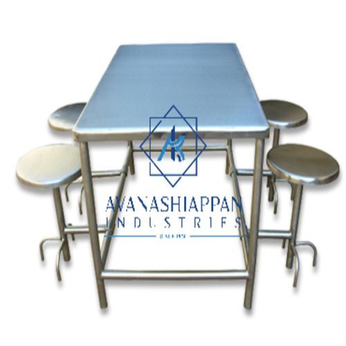 4 Seater Ss Canteen Table Application: Hotel