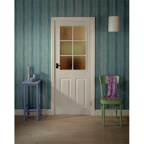 मेसोनाइट 6 पैनल बनावट वाले दरवाजे