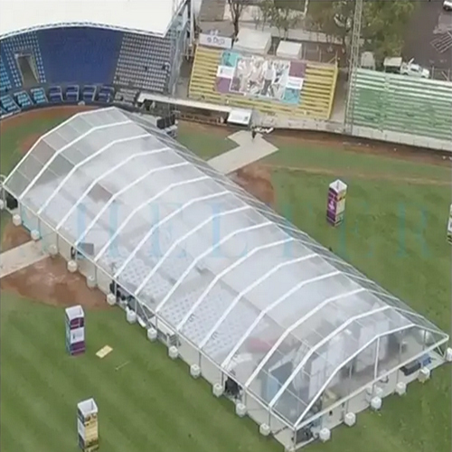 1000 सीटों वाला बड़ा एल्यूमिनियम बाहरी पारदर्शी मार्की टेंट बिक्री के लिए