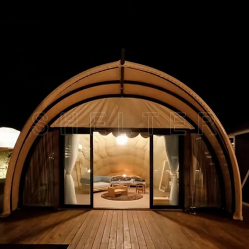 Shell Shape Insulation Seashell Luxury Glamping Tent - Durable Polypropylene, Customizable Size & Color | Tailored Design For Ultimate Outdoor Experience