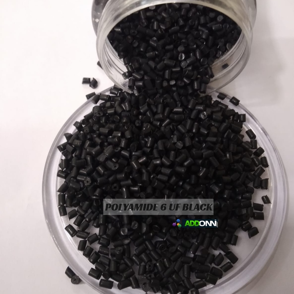 Nylon 6 Granule Pa 6 Plastic Materials - 25 Kilograms, Black Flame Retardant Grade, High Mechanical Strength & Toughness, Injection Molding