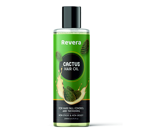 Anti Hair Fall Hair Oil - Cactus, Ginger & Sunflower Oil Blend | Boosts Hair Growth, Rejuvenates Shine, Straightens Hair