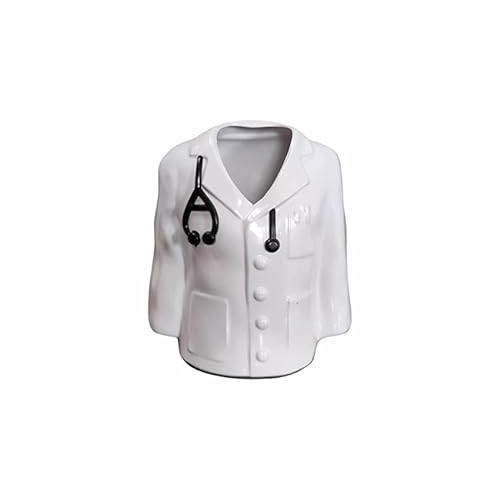 Hna Gifting Customize Doctor Coat Pen Pencil Holder Stand For Desk And Offices Tables - Plastic Material Available In Different Sizes | Multipurpose Stationery Organizer For Kids And Adults