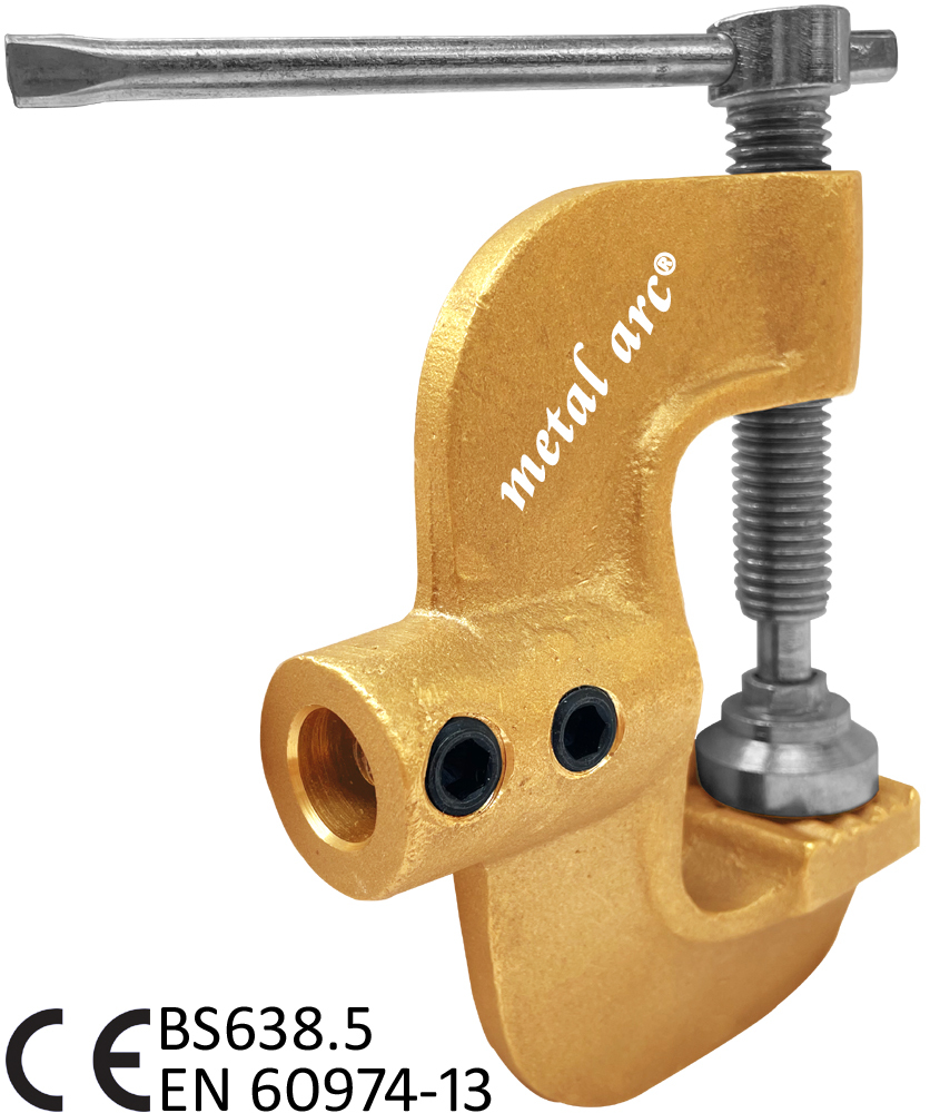 C Type Earth Clamp St2b6 - Brass Alloy, Up To 800 Amps | Ce Certified, Heavy Duty Design, Low Resistance Ground Connection, Optimal Current Transfer, Rugged & Durable, Easy Maintenance