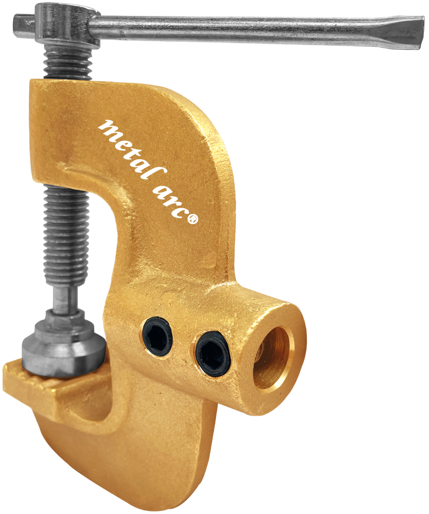 C Type Earth Clamp St2b6 - Brass Alloy, Up To 800 Amps | Ce Certified, Heavy Duty Design, Low Resistance Ground Connection, Optimal Current Transfer, Rugged & Durable, Easy Maintenance