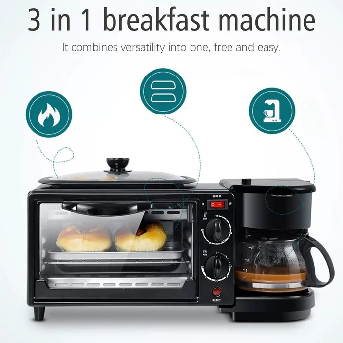 3 In 1 Breakfast Maker 2788 - Color: Multicolor