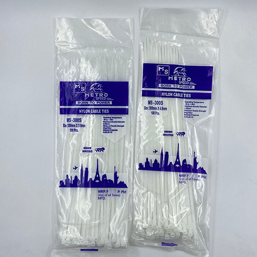 Nylon Cable Tie - Color: White / Black