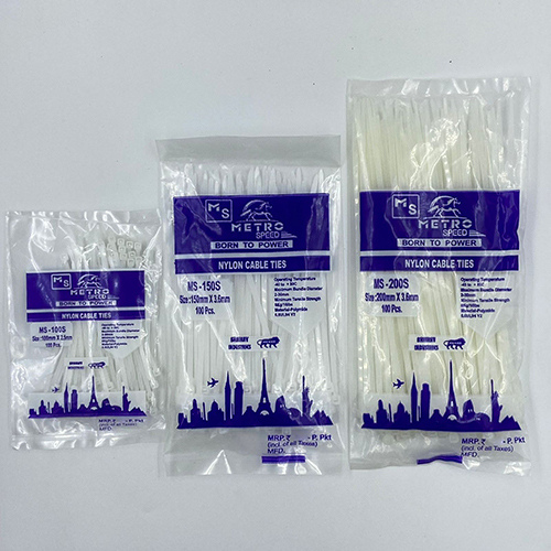 Nylon Cable Tie - Color: White / Black