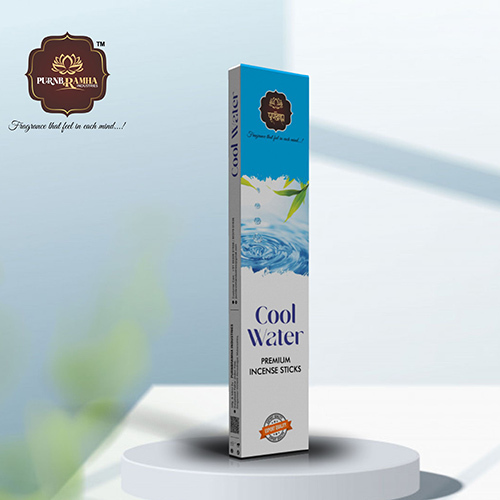 Cool Water Premium Incense Stick - 100% Natural Bamboo, Herbal Fragrance , Eco-Friendly & Long-Lasting Aromatic Experience