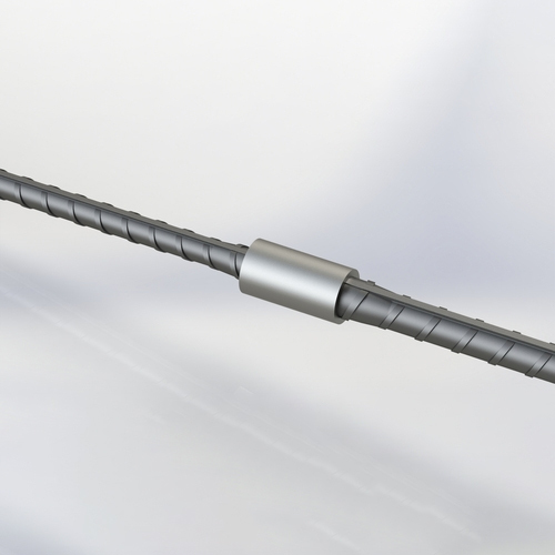 Rebar Coupler - Steel Material, Hot Dip Galvanized Finish, Forged Technique | Ideal for Structural Pipe and Construction Applications
