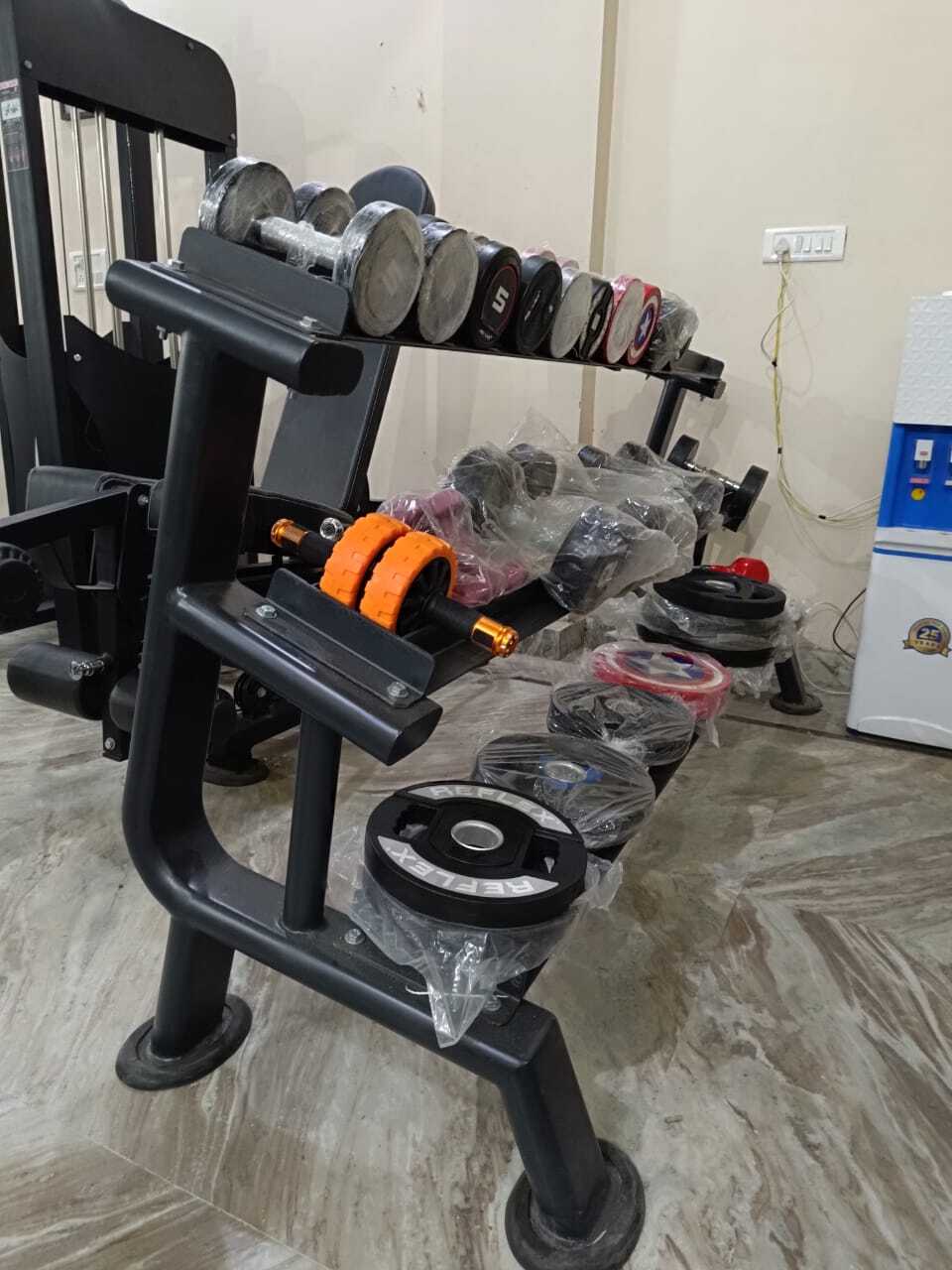 Heavy Duty Dumbbell Rack - 12 Gauge Rectangular Or Capsule Apollo Isi Pipe, Advanced Double Effect Welding Technology For Stability, Soft Foam Seat Cover For Comfortable Workouts, 1 Year Warranty