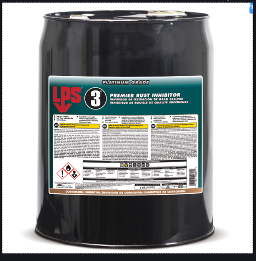 Lps 3 Premier Rust Inhibitor - Liquid, Brown Color | Long-term Protection Against Rust And Corrosion, Safe On All Metals And Materials