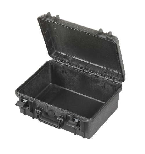 Rcps 270-2-r - Rectangular Plastic Design, 380x270x124mm Internal Dimensions, Matte Black Finish, Weighing 2.46 Kgs