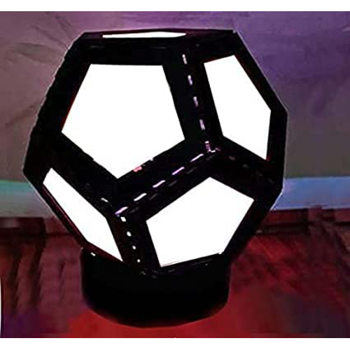 Multicoloured Hna Gifting Led Mdf Rotating Lamp Personalized Hexagon 11 Photo Print (Pack Of 1)