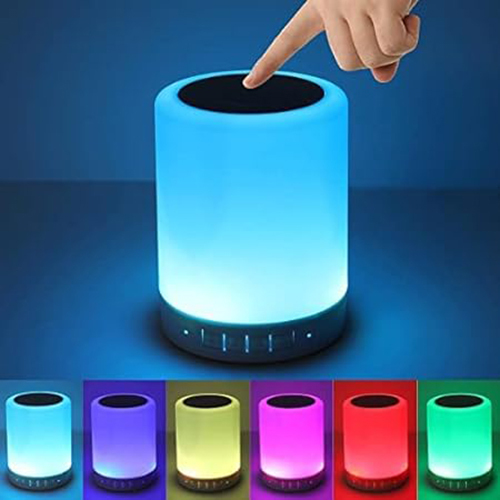 Hna Gifting Bluetooth Speaker Customized With Photo Color Changing Rechargeable Lamp - White | Wireless, Hanging Design, Perfect For Gifting On Special Occasions