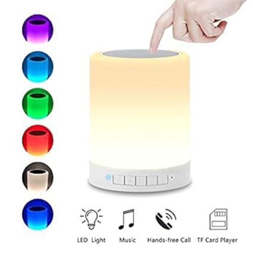 Smart Touch Led Mood Lamp - Colorful Polycarbonate Body, 7 Vibrant Colors For 7 Days Of The Week | Ideal For Home Theater And Mobile Phone Usage