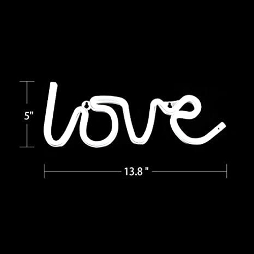 Plastic Hna Gifting Neon Love Signs Light Led Love Art Decorative Marquee Sign Wall Decor