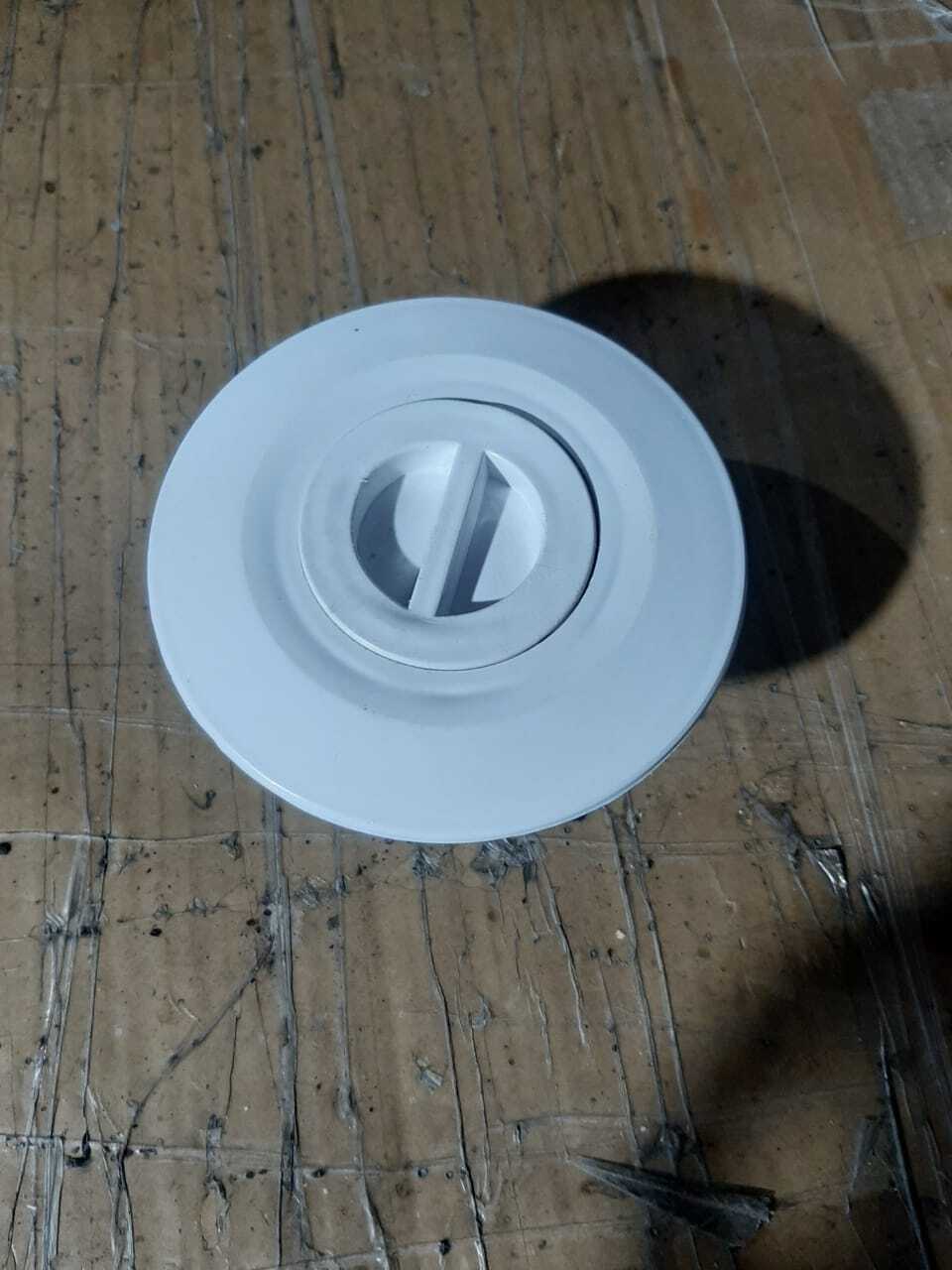 Swimming Pool Vacuum Point - Pvc Material, Standard Size, Round Shape , White Color | Ideal For Overflow Type Swimming Pool Cleaning