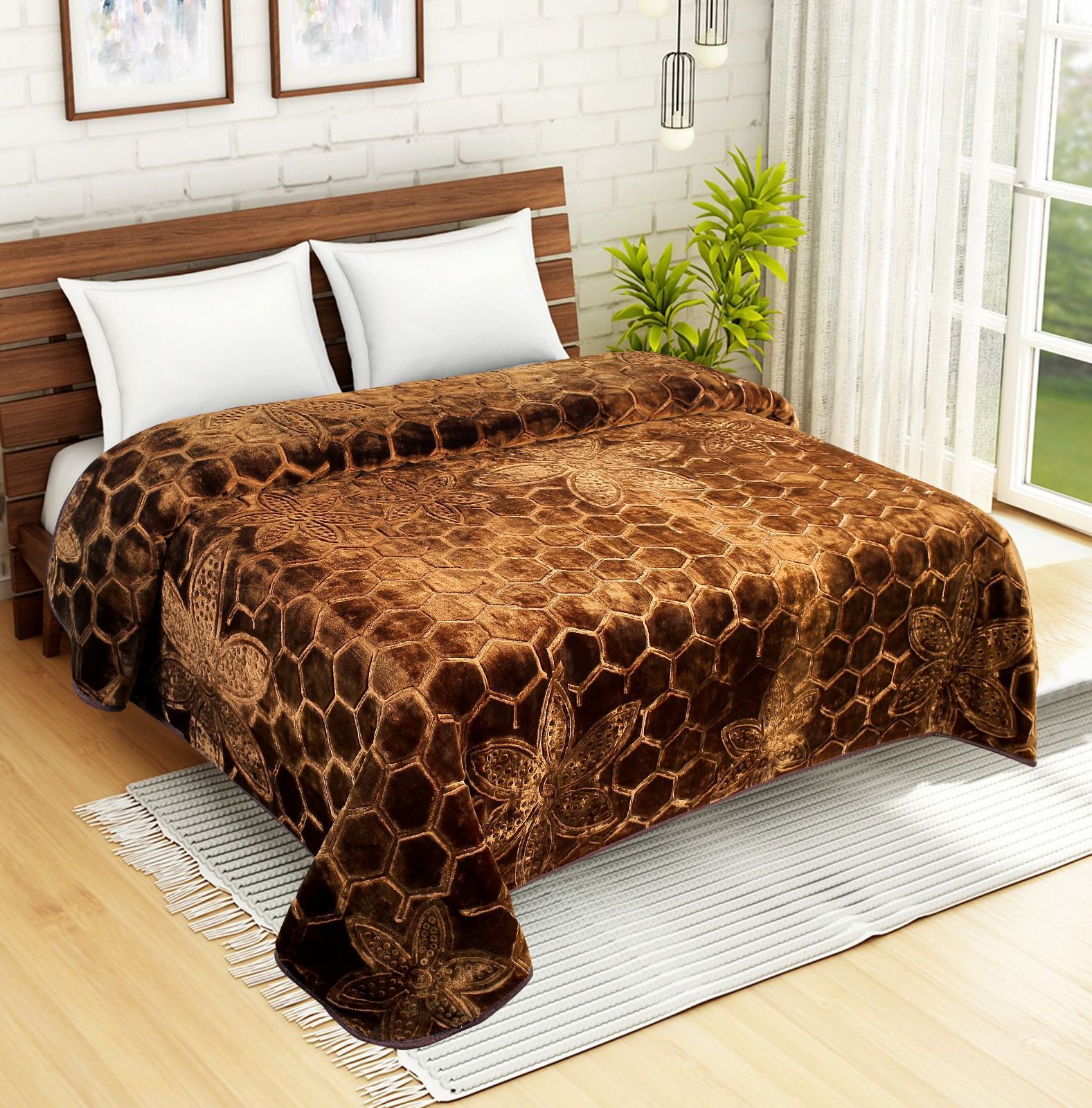 100% Polyester Plain Mink Blankets