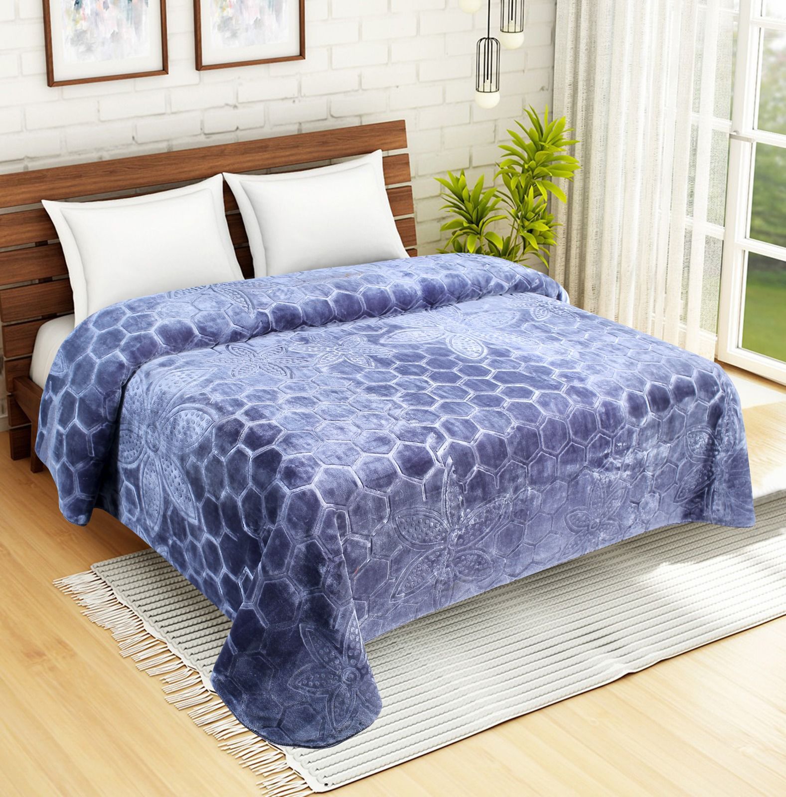 100% Polyester Plain Mink Blankets