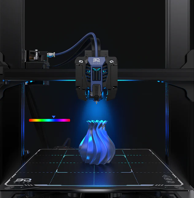 Biqu Hurakan Klipper 3d Printer - Black, Manta M4p+cb1 Control Board, Wifi Enabled | Fast Printing, Auto Bed Leveling, Quiet Operation, Diy Friendly