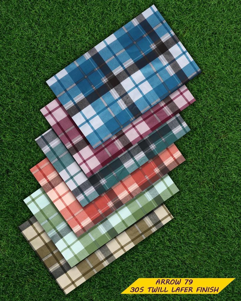 Checks Shirting Fabric By Uday Sales Agency