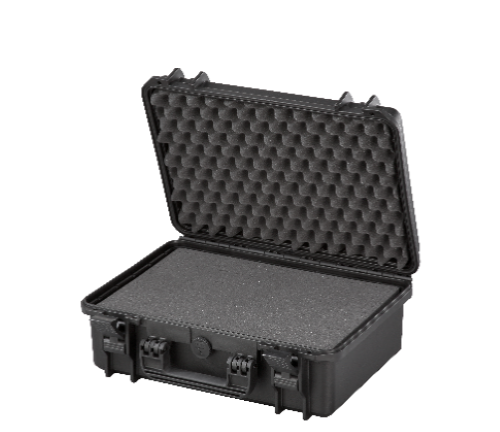 Rcps-290/1-r - Plastic Rectangular Storage Box 426x290x114/45mm | Matte Black, Weighs 2.76 Kgs