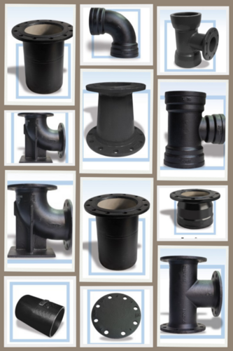 Ductile Iron Fittings - High-Quality Iron, Socket Joint Connection, Sleek Black Color, Galvanized Surface Treatment | Durable, Reliable, and Built to Withstand Extreme Conditions