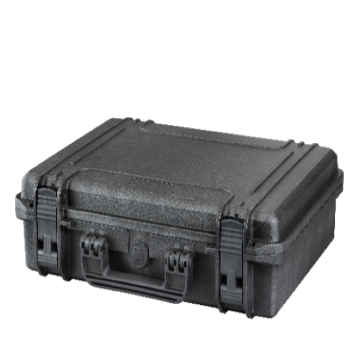 Rcps 335/1-r - Plastic Rectangular Storage Box 465x335x85/40mm | Black Lightweight 2.62 Kgs