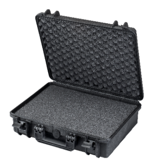 Rcps 335/1-r - Plastic Rectangular Storage Box 465x335x85/40mm | Black Lightweight 2.62 Kgs
