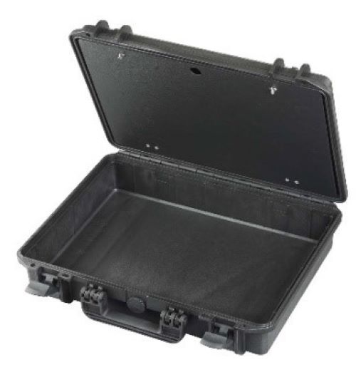 Rcps 335/1-r - Plastic Rectangular Storage Box 465x335x85/40mm | Black Lightweight 2.62 Kgs
